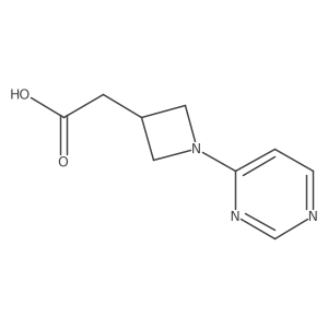 1-(4-Pyrimidinyl)-3-azetidineacetic acid结构式