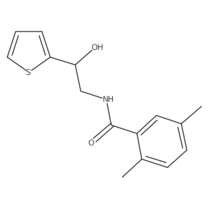 N-(2-hydroxy-2-(thiophen-2-yl)ethyl)-2,5-dimethylbenzamide Structure