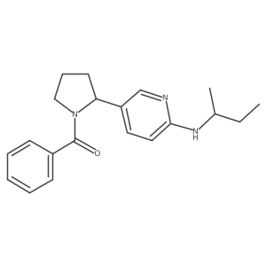 (2-(6-(sec-Butylamino)pyridin-3-yl)pyrrolidin-1-yl)(phenyl)methanone结构式