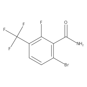 6-Bromo-2-fluoro-3-(trifluoromethyl)benzamide Structure