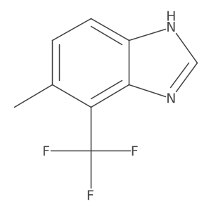 5-Methyl-4-(trifluoromethyl)-1H-benzo[d]imidazole结构式