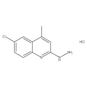 6-Chloro-2-hydrazino-4-methylquinoline hydrochloride Structure