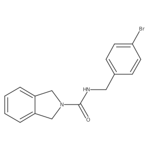 N-(4-bromobenzyl)isoindoline-2-carboxamide Structure