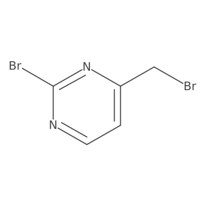 2-Bromo-4-(bromomethyl)pyrimidine结构式