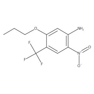 2-Nitro-5-propoxy-4-(trifluoromethyl)benzenamine结构式