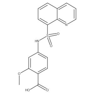 2-Methoxy-4-(quinolin-8-ylsulfonylamino)benzoic acid Structure