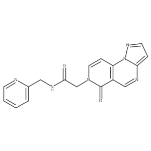 2-[6-oxopyrazolo[1,5-a]pyrido[3,4-e]pyrimidin-7(6H)-yl]-N-(2-pyridylmethyl)acetamide结构式