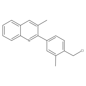 2-(4-(Chloromethyl)-3-methylphenyl)-3-methylquinoline Structure