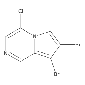 7,8-Dibromo-4-chloropyrrolo[1,2-A]pyrazine Structure