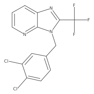 3-(3,4-dichlorobenzyl)-2-(trifluoromethyl)-3H-imidazo[4,5-b]pyridine结构式