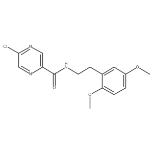 5-chloro-N-[2-(2,5-dimethoxyphenyl)ethyl]pyrazine-2-carboxamide结构式