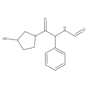 N-[2-(3-Hydroxy-1-pyrrolidinyl)-2-oxo-1-phenylethyl]formamide Structure