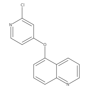 5-[(2-Chloro-4-pyridinyl)oxy]quinoline结构式