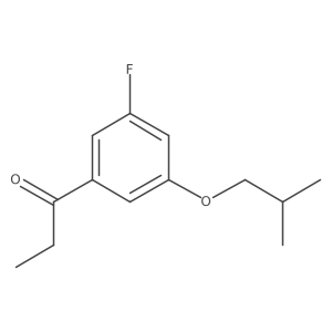 3'-iso-Butoxy-5'-fluoropropiophenone结构式