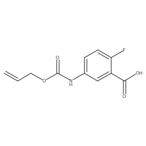 2-Fluoro-5-{[(prop-2-en-1-yloxy)carbonyl]amino}benzoic acid结构式
