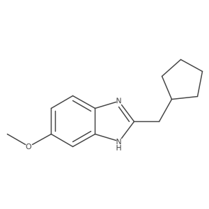 2-(cyclopentylmethyl)-6-methoxy-1H-1,3-benzodiazole Structure