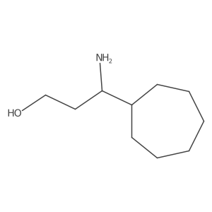 3-Amino-3-cycloheptylpropan-1-ol Structure