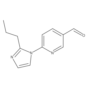 6-(2-propyl-1H-imidazol-1-yl)pyridine-3-carbaldehyde结构式