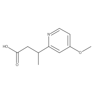 3-(4-Methoxypyridin-2-yl)butanoic acid结构式