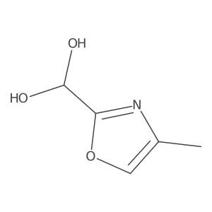 1-(4-Methyl-2-oxazolyl)methanediol Structure