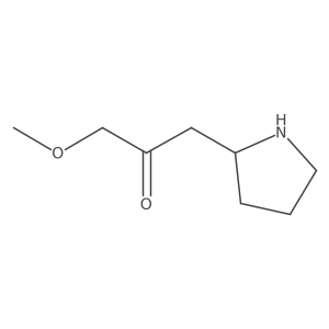 1-Methoxy-3-(pyrrolidin-2-yl)propan-2-one Structure