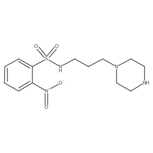 2-Nitro-N-[3-(piperazin-1-yl)propyl]benzene-1-sulfonamide Structure