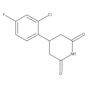 4-(2-Chloro-4-fluorophenyl)piperidine-2,6-dione Structure