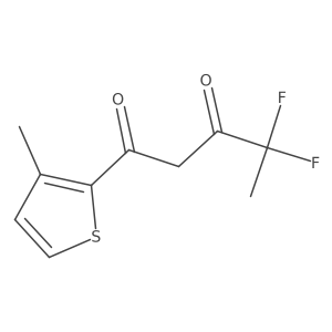 4,4-Difluoro-1-(3-methylthiophen-2-yl)pentane-1,3-dione结构式