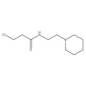 3-Chloro-N-[2-(thiomorpholin-4-yl)ethyl]propanamide Structure