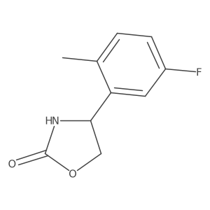 4-(5-Fluoro-2-methylphenyl)-1,3-oxazolidin-2-one Structure