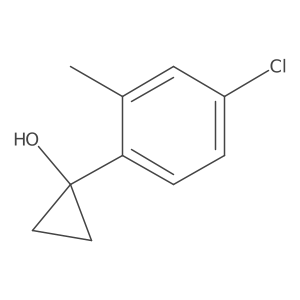 1-(4-Chloro-2-methylphenyl)cyclopropan-1-ol Structure