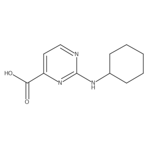 2-(Cyclohexylamino)pyrimidine-4-carboxylic acid Structure