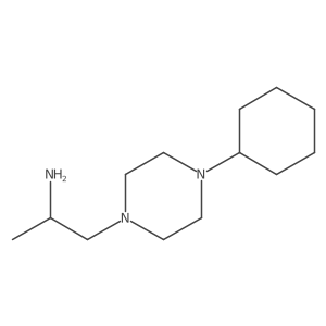 1-(4-Cyclohexylpiperazin-1-yl)propan-2-amine Structure