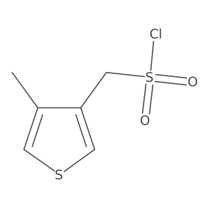 (4-Methylthiophen-3-yl)methanesulfonyl chloride Structure