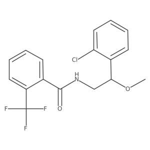 N-[2-(2-chlorophenyl)-2-methoxyethyl]-2-(trifluoromethyl)benzamide Structure