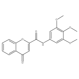 4-Oxo-N-(3,4,5-trimethoxyphenyl)-4H-1-benzopyran-2-carboxamide Structure
