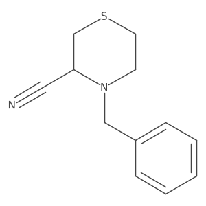 4-Benzylthiomorpholine-3-carbonitrile Structure