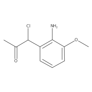1-(2-Amino-3-methoxyphenyl)-1-chloropropan-2-one结构式