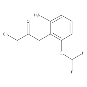 1-(2-Amino-6-(difluoromethoxy)phenyl)-3-chloropropan-2-one Structure