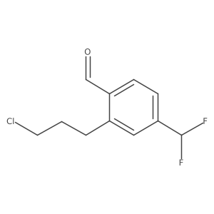 2-(3-Chloropropyl)-4-(difluoromethyl)benzaldehyde结构式