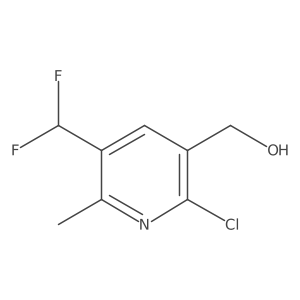 (2-Chloro-5-(difluoromethyl)-6-methylpyridin-3-yl)methanol结构式