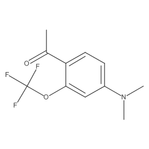 Ethanone, 1-[4-(dimethylamino)-2-(trifluoromethoxy)phenyl]- Structure