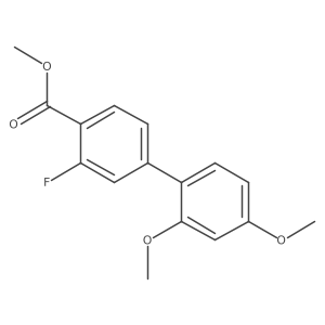 Methyl 4-(2,4-dimethoxyphenyl)-2-fluorobenzoate Structure
