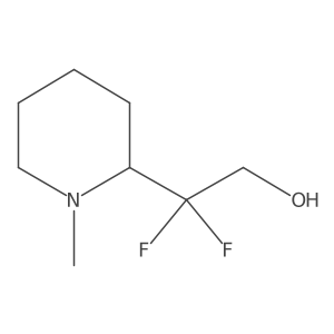 2,2-Difluoro-2-(1-methylpiperidin-2-yl)ethanol Structure