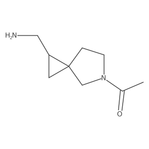 1-(1-(Aminomethyl)-5-azaspiro[2.4]heptan-5-yl)ethanone Structure