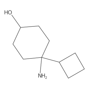 4-Amino-4-cyclobutylcyclohexan-1-ol Structure