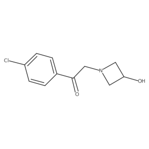 1-(4-Chlorophenyl)-2-(3-hydroxyazetidin-1-yl)ethan-1-one结构式