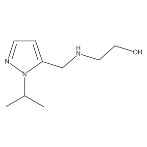 2-({[1-(propan-2-yl)-1H-pyrazol-5-yl]methyl}amino)ethan-1-ol Structure