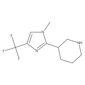 3-[1-methyl-4-(trifluoromethyl)-1H-imidazol-2-yl]piperidine结构式