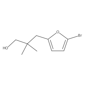 3-(5-Bromofuran-2-yl)-2,2-dimethylpropan-1-ol Structure